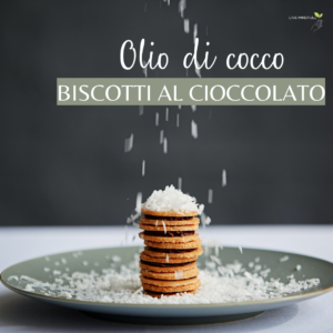 Biscotti olio di cocco e gocce di cioccolato